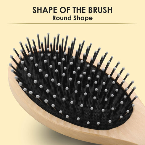 Wooden Oval Hair Brush